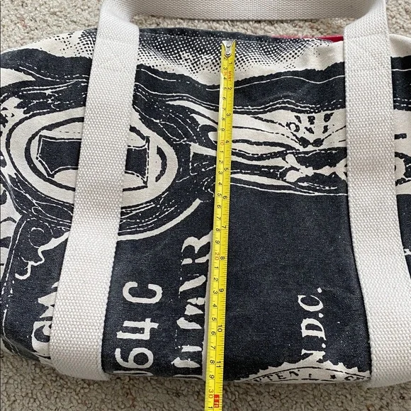 Andy Warhol Dollar Bill Duffel. White straps. - Picture 14 of 15